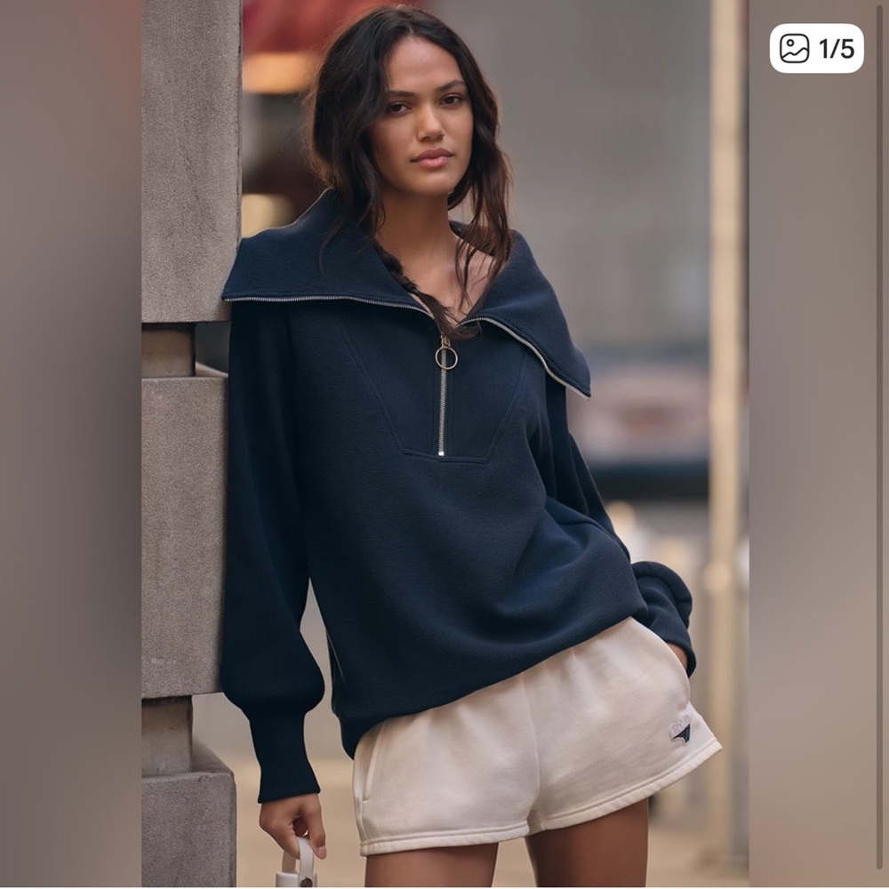 Varley Dark Blue Half-Zip Pullover